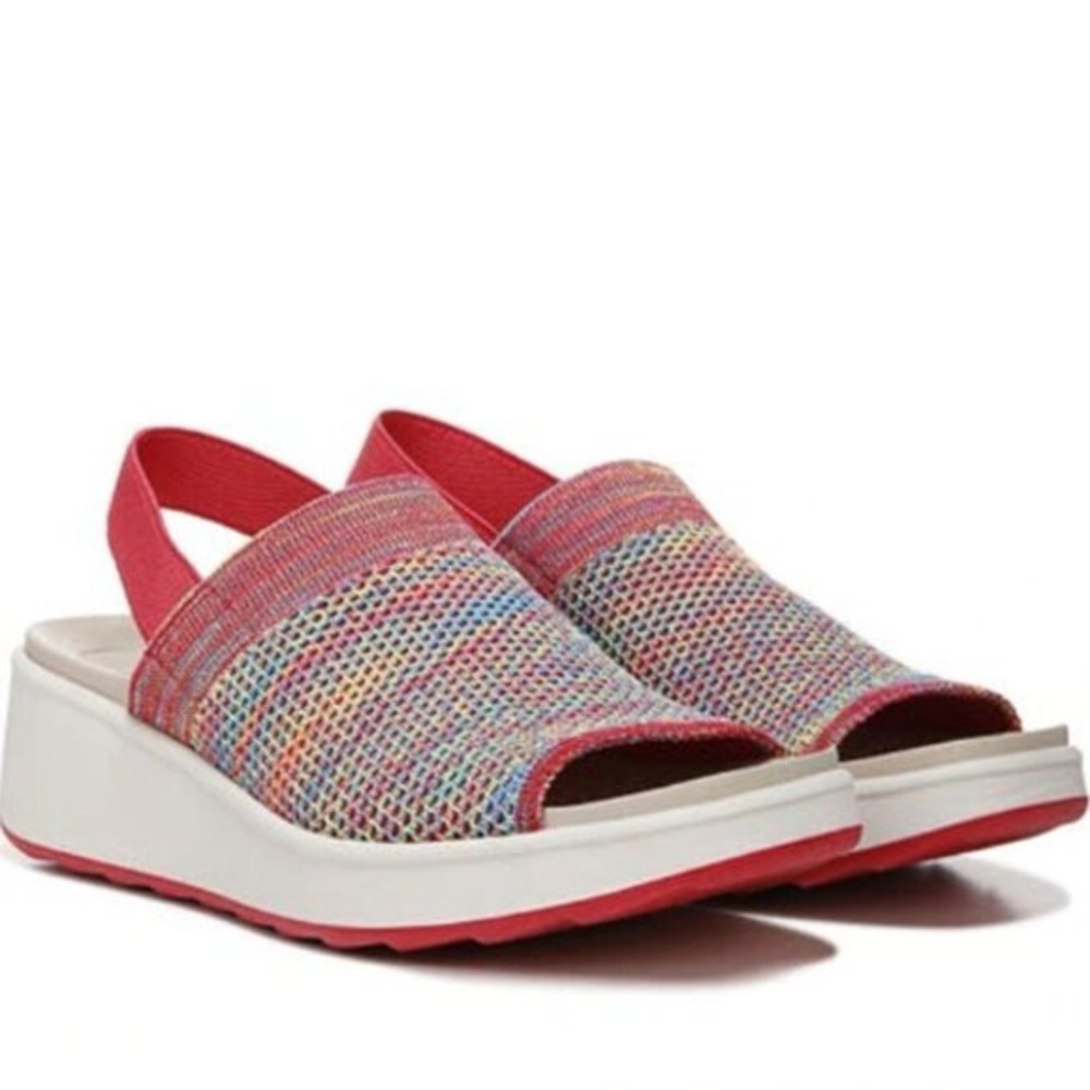 BZEES Nouveau Slingback Sandal In Red Multi Engineered Knit